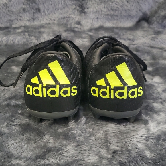 Adidas Youth Black Out Neon Soccer Cleats - Picture 4 of 5